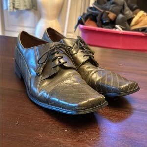 Giorgio Brutini Dark Green Leather Oxfords Classic Formal size 15